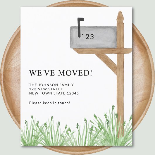 Papier Boîte aux lettres budgétaire Nous avons déplacé le