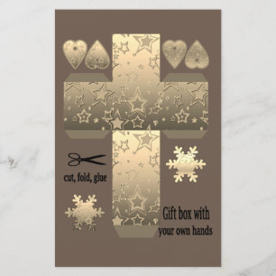 Papier Boîte cadeau avec vos propres mains