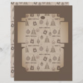 Papier Boîte cadeau do-it-yourself (Devant / Derrière)