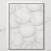 Papier Boîte de Baseballs (Softballs) (Devant / Derrière)