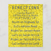 Papier Boîtier Bat mitzvah de barre/Carte de direction Je (Devant)