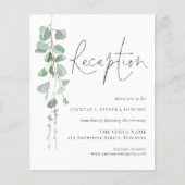 Papier Boîtier De Réception De Mariage Eucalyptus Budget (Devant)