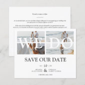 Papier Bon marché Chic We Do 4 Photos Collage Mariage (Devant / Derrière)