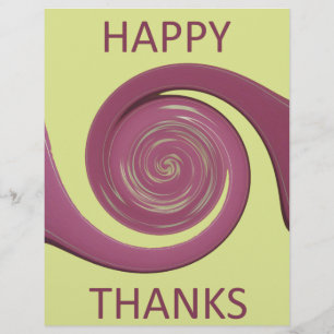 Papier Bon thanksgiving Golden Jaune tourbillon design.pn