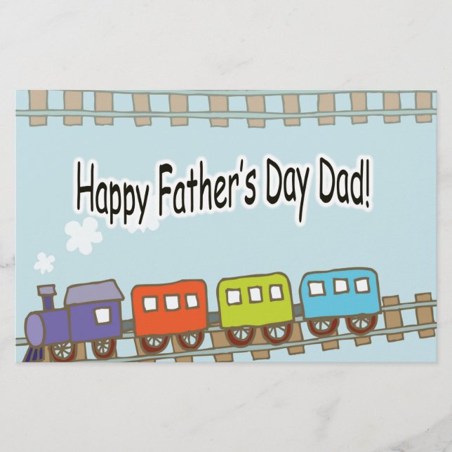 Papier Bon train de Fêtes des pères (Devant)