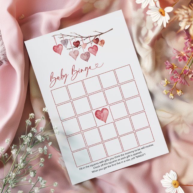 Papier Bonbons de bébé Valentines Bingo Jeu (Créateur téléchargé)