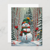 Papier Bonhomme de neige (Devant / Derrière)
