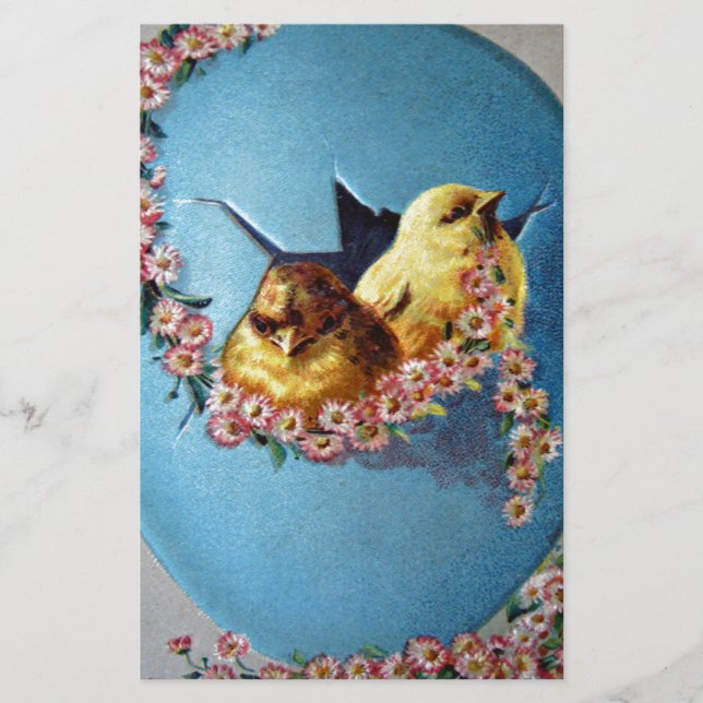 Papier Bonjour à Pâques 1909 (Devant)