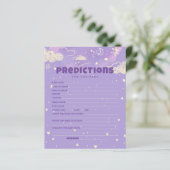 Papier Bonjour Bébé Purple Dream Prédiction Pour Baby sho (Debout devant)