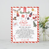 Papier Bonjour de Elf Arrival Lettre Je suis de retour No (Debout devant)