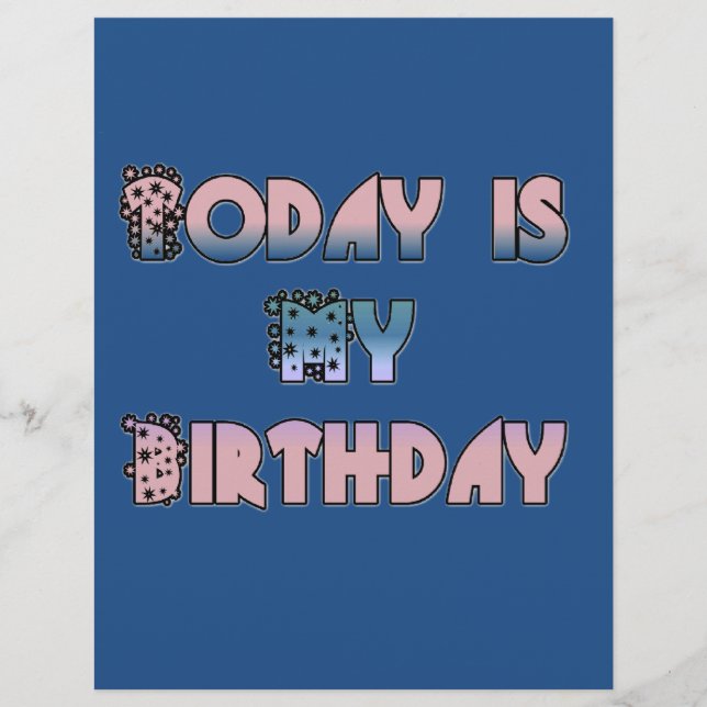 Papier Bonne conception d'anniversaire (Devant)