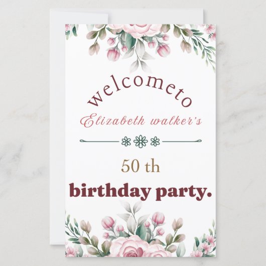 Papier Bonne fête d'anniversaire (Devant)