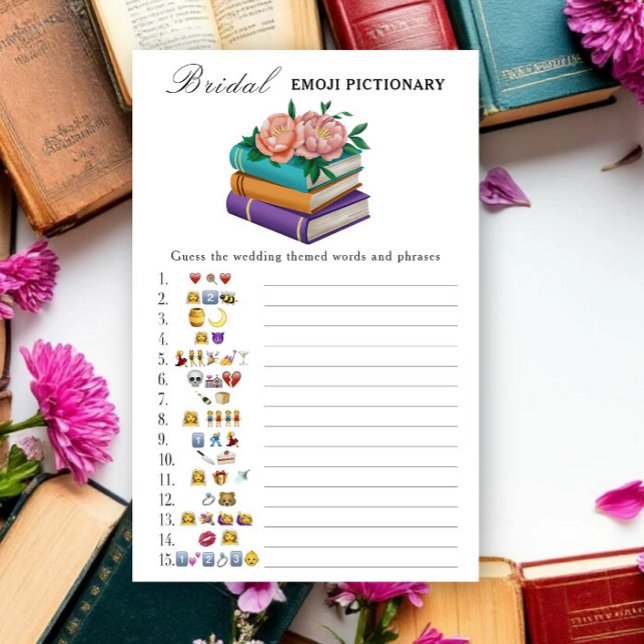 Papier Books Bridal shower Emoji Pictionary game (Créateur téléchargé)