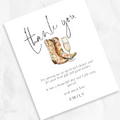 Papier Boots budgétaires et bulle du Merci de Fête des ma