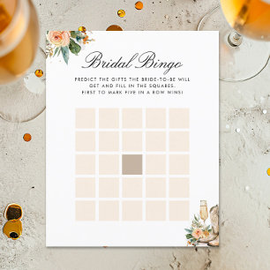 Papier Boots de bingo nuptiale et jeu de Fête des mariées
