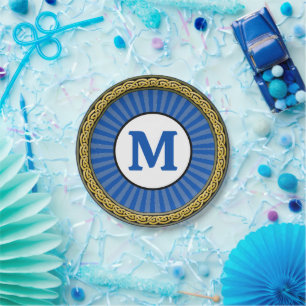 Papier Bord Blauwe Streep - gepersonaliseerd
