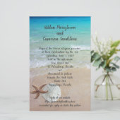 Papier Bord de mer Mariage Dollar Invitation (Debout devant)