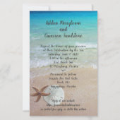 Papier Bord de mer Mariage Dollar Invitation (Devant)