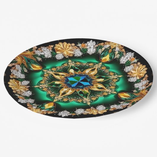 Papier bord met Braziliaans Kleuren Ontwerp (Gekanteld)