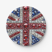 Papier bord met Britse kleuren Design (Voorkant)