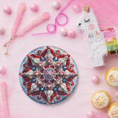 Papier bord met Noors Kleuren Ontwerp (Feest)