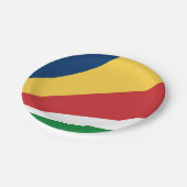 Papier bord met Seychellen Kleuren Ontwerp (Gekanteld)