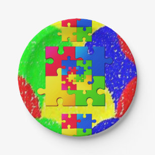Papier-Bord puzzels Papieren Bordje