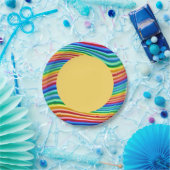Papier bord Rainbow Pride ring (Feest)