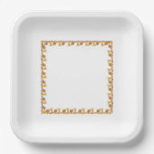 Papier Bord - Rand van Golden Angle Iron Leaves (Voorkant)