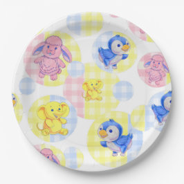 Papier Bord Speelgoed Animals Gingham