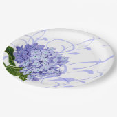 Papier Borden-Blauw Hydrangea Papieren Bordje (Gekanteld)