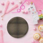 Papier borden bruin papieren bordje (Feest)