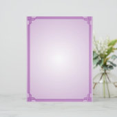 Papier Bordure de lavande et de prune (Debout devant)