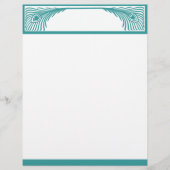 Papier Bordure Peacock Feather personnalisable (Devant)