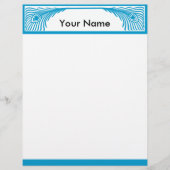 Papier Bordure Peacock Feather personnalisable (Devant)