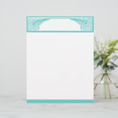 Papier Bordure Peacock Feather personnalisable (Debout devant)