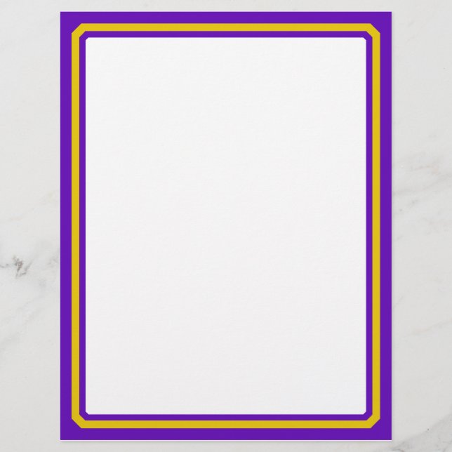 Papier Bordure Purple Et Or (Devant)