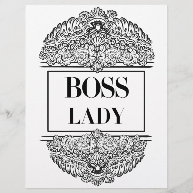Papier Boss Lady - Citation positive (Devant)