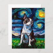 Papier Boston Terrier Design | Cadeau idéal pour Annivers (Devant / Derrière)