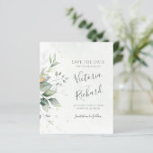 Papier Botanical Gold Greenery Eucalyptus Wedding (Debout devant)