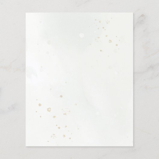 Papier Botanical Gold Greenery Eucalyptus Wedding (Dos)