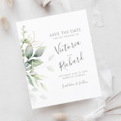 Papier Botanical Gold Greenery Eucalyptus Wedding