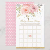 Papier Bouche rose florale souhaits pour l'activité Baby (Devant / Derrière)