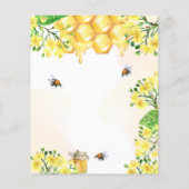 Papier Boucles d'anniversaire budget jaune élégante invit (Dos)