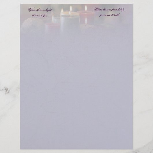 Papier Bougie de Noël (Devant)