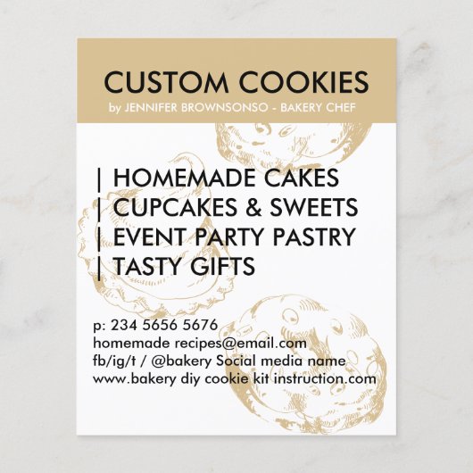 Papier Boulangerie do-it-yourself kit de biscuits instruc (Dos)