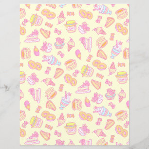 Papier Boulangerie douce et boissons Jaune