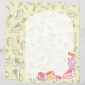 Papier Boulangerie et boissons vertes (Devant / Derrière)