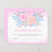 Papier Bouquet d'aquarelle de baby shower de couches (Devant / Derrière)