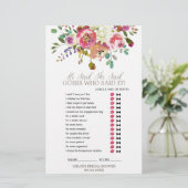 Papier Bouquet D'Aquarelle Simple Quel Âge Ont-Ils Joué (Debout devant)